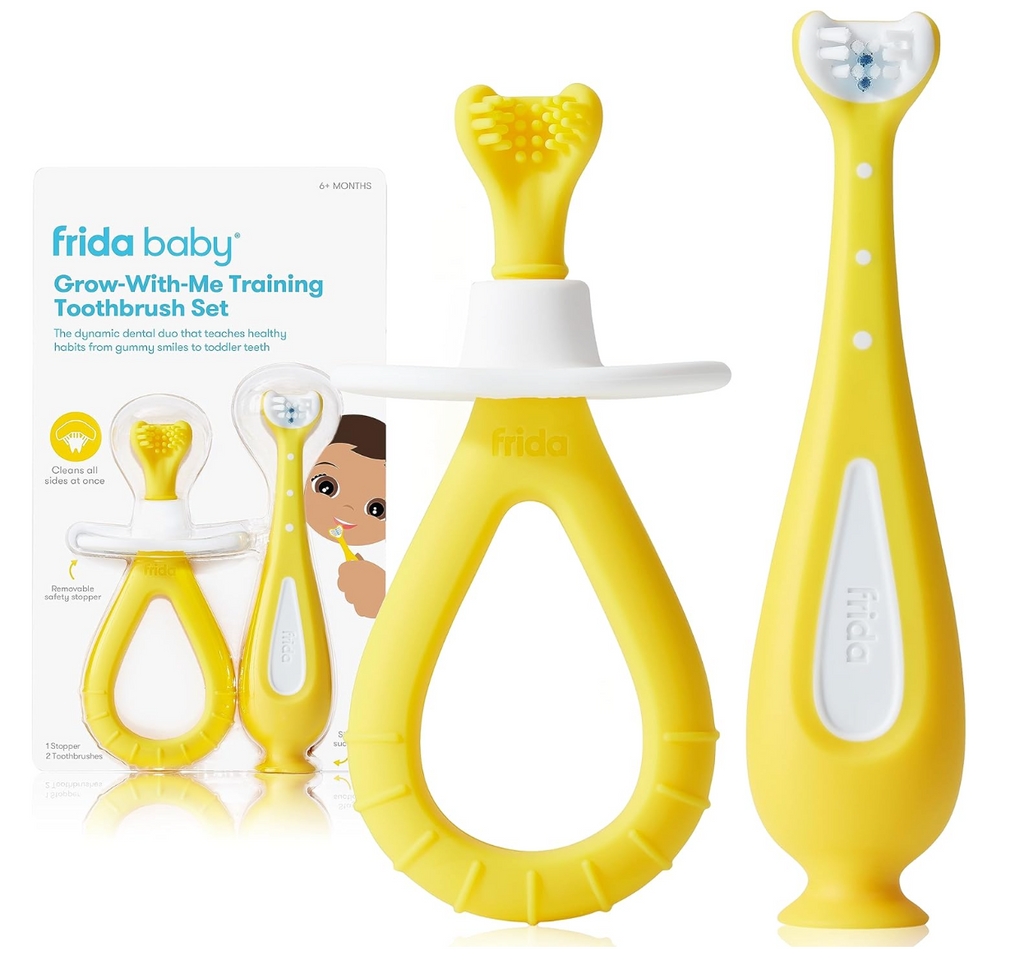 Frida Baby Grow-with-Me Baby Toothbrush Training Set